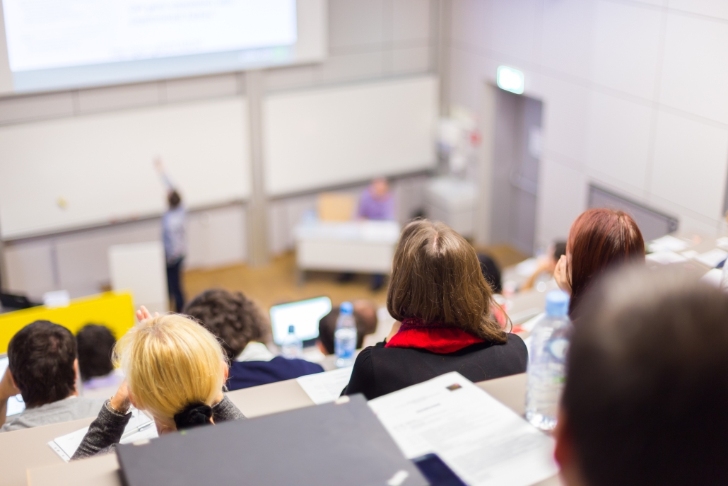 Lecture at university. | Photo: Fotolia/Kasto Lecture at university